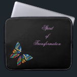 Pretty inspirational Butterfly laptop case<br><div class="desc">'Spirit of Transformation' butterfly design laptop case. Pretty encouragement recovery gift healing for her mum mother daughter sister friend girlfriend</div>