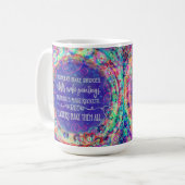 Pretty Inspirational Teacher Quote Inspirivity Coffee Mug (Front Left)