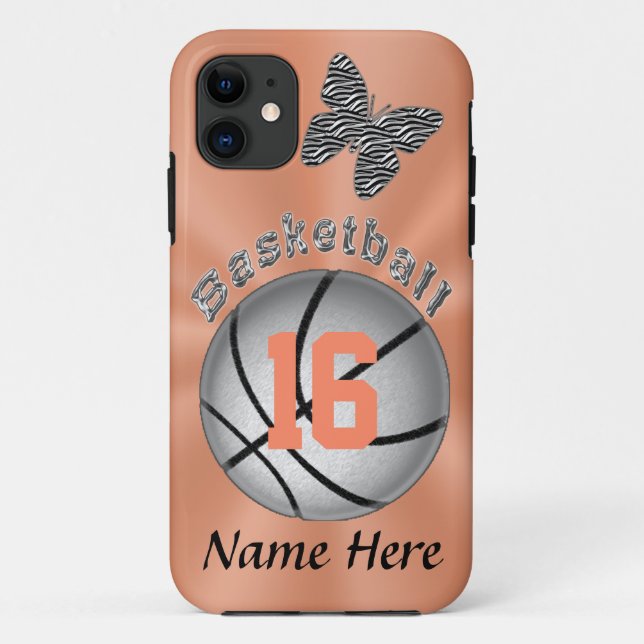 Pretty iPhone Basketball Cases, Older to Newest Case-Mate iPhone Case (Back)