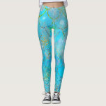 Pretty Iridescent Blue Shimmer Mermaid Scales Leggings<br><div class="desc">Leggings</div>