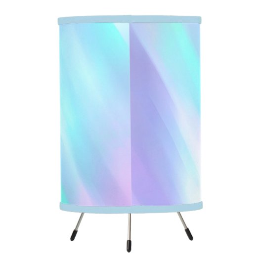 Pretty Iridescent Effect Pastels Pattern Tripod Lamp (Back)