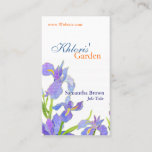 Pretty Iris Professional Florist Business Cards at Zazzle