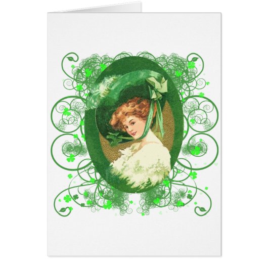 Pretty Irish Woman Vintage Design (Front)