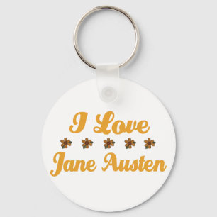 Pretty Jane Austen Lover Keychain
