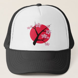 Pretty Japanese Cherry Blossom Trucker Hat