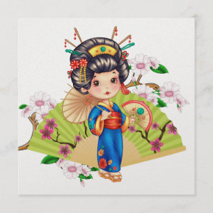 Pretty Japanese Girl INVITATION