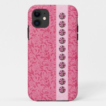Pretty Jeweled Iphone Cases by PinkGirlyThings at Zazzle