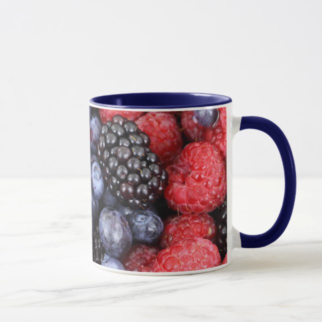 Pretty Juicing, Berries" Coffee Cup (Right)