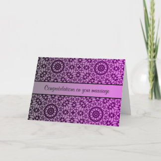 Pretty kaleidoscope gradient wedding congrats card