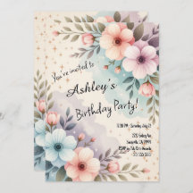 Pretty Kids Space Flower Themed Birthday Party