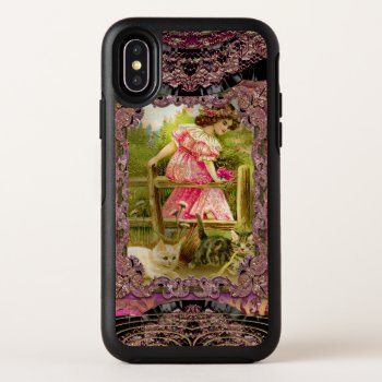 Pretty Kittens And Ribbons Beautiful Victorian Otterbox Symmetry Iphone X Case by LiquidEyes at Zazzle