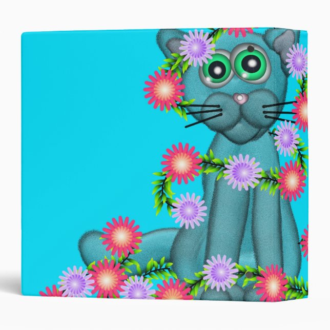Pretty Kitty 3-Ring Binder (Back/Spine)