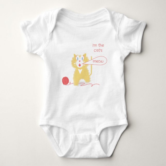 Pretty Kitty Baby Bodysuit (Front)