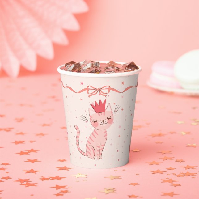 Pretty Kitty Birthday Paper Cups (Insitu)