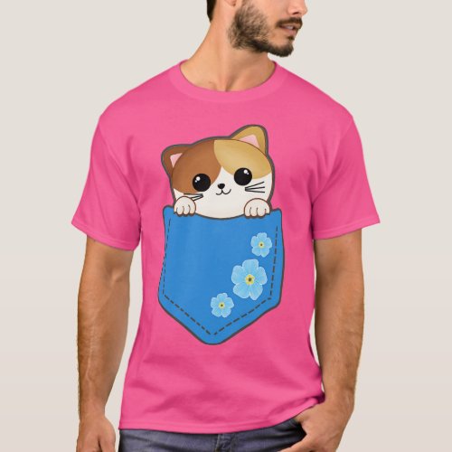 Pretty Kitty in a Pocket T_Shirt