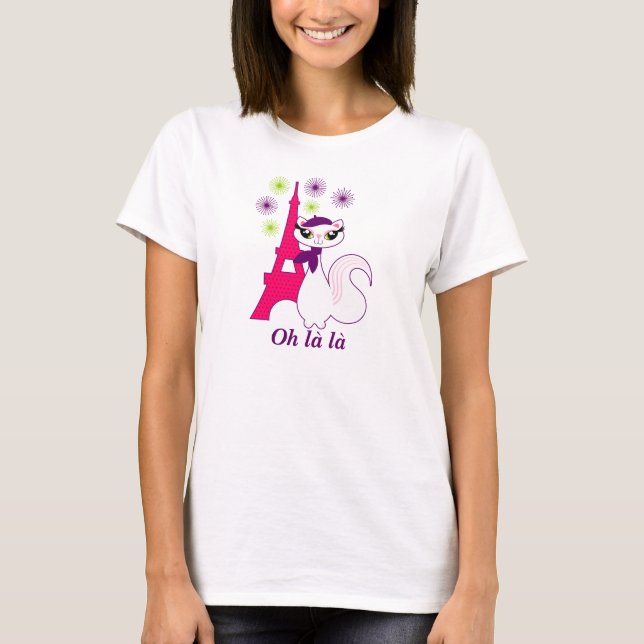 Pretty Kitty Paris T-Shirt (Front)
