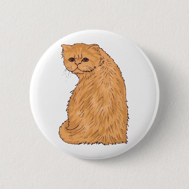 Pretty Kitty Pinback Button (Front)