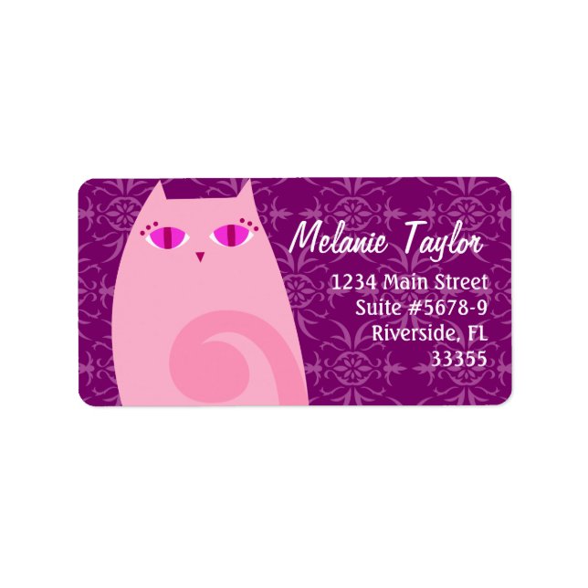 Pretty Kitty Pink & Violet Label (Front)