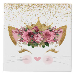 Pretty Kitty Princess Canvas Print