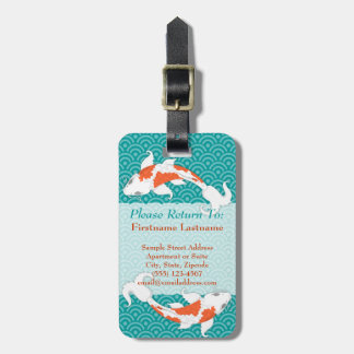 Pretty Koi Custom Luggage Tag