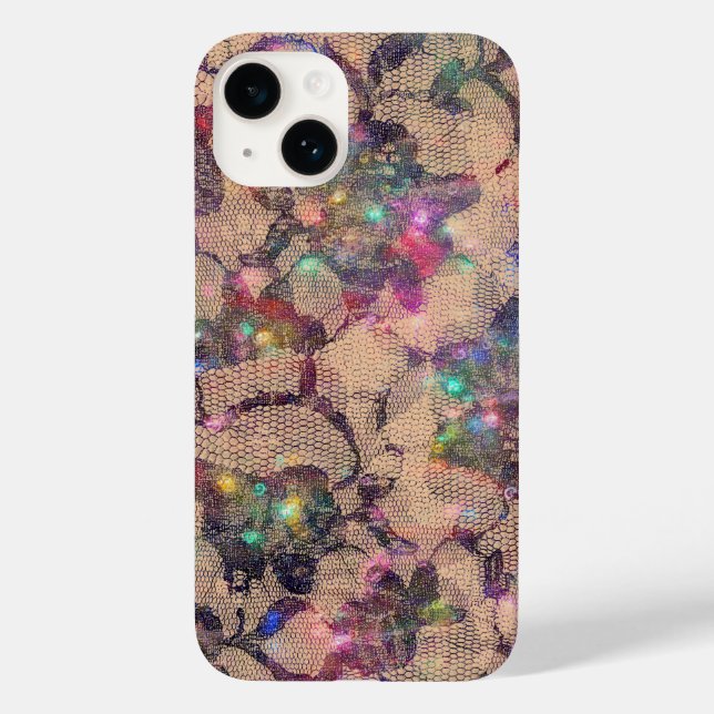 Pretty Lace Roses Case-Mate iPhone Case (Back)