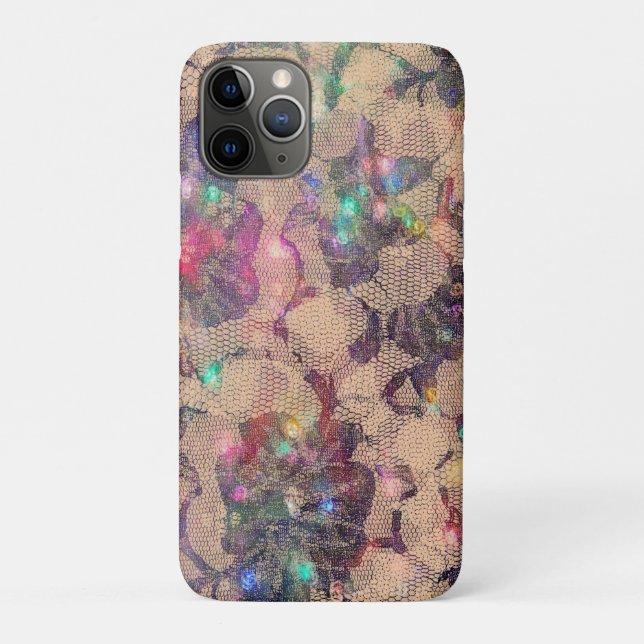 Pretty Lace Roses Case-Mate iPhone Case (Back)