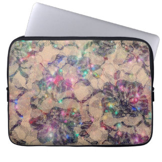 Pretty Lace Roses Laptop Sleeve
