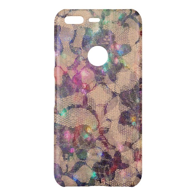 Pretty Lace Roses  Uncommon Google Pixel Case (Back)