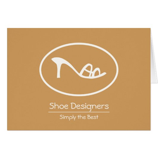 Pretty Ladies Shoe Logo Cards (Front Horizontal)