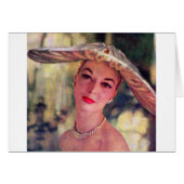 pretty lady, big hat (Front Horizontal)