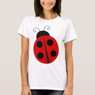 Pretty Ladybug Cartoon T-Shirt