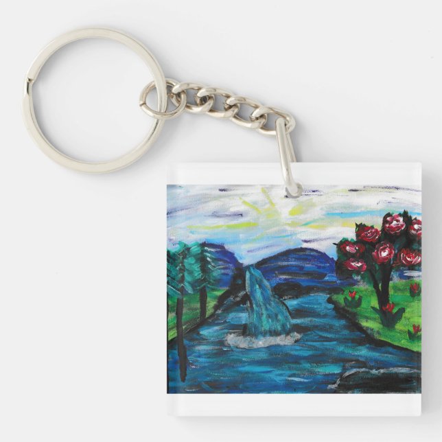Pretty Landscape  Keychain (Front)