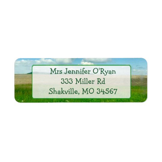 pretty landscape nature return address label zazzle com