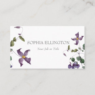 Pretty Laurel Flowers Business Card