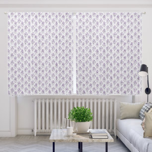 Pretty Lavender Flowers Blackout Curtains