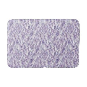 Pretty Lavender Flowers Bridal Shower Bath Mat