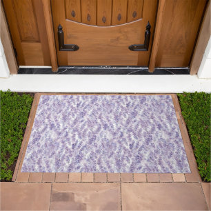 Pretty Lavender Flowers Bridal Shower Doormat