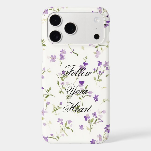 Pretty Lavender Flowers Case-Mate iPhone Case (Back)