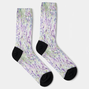 Pretty Lavender Flowers Socks