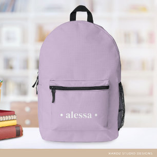 Pretty Lavender Girl School Backpack