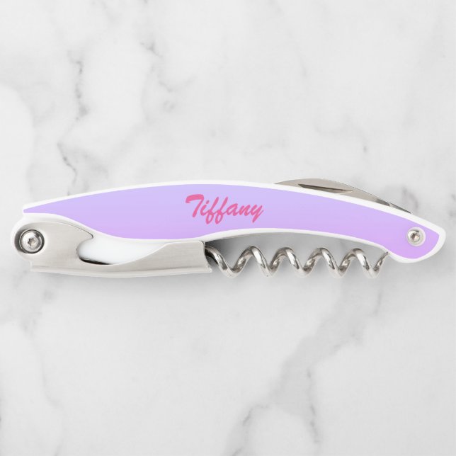 Pretty Lavender Ombre Waiter's Corkscrew (Front)