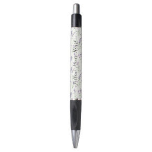 Pretty Lavender White Flowers Bridal Shower Pen