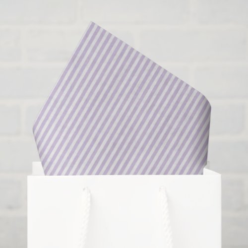 Pretty Lavender White Stripes Bridal Shower Tissue Paper