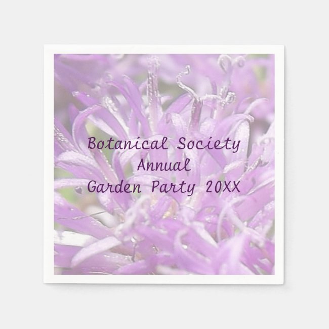 Pretty Lavender Wild Flowers Garden Party