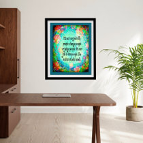 Pretty Leave it to God Quote Inspirivity Poster