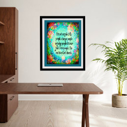 Pretty Leave it to God Quote Inspirivity Poster