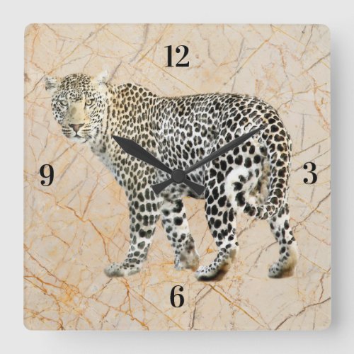 Pretty Leopard Wall Clock