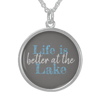pretty LIFE IS BETTER AT THE LAKE | Sterling Silver Necklace