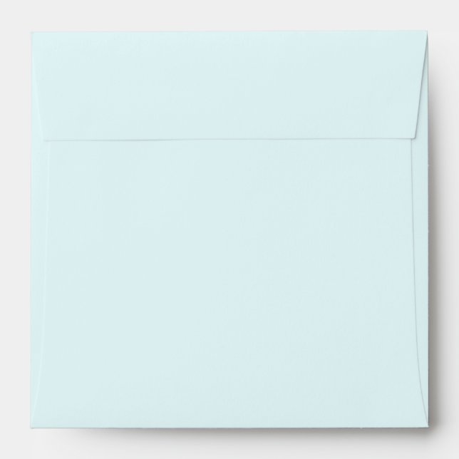Pretty Light Baby Blue Envelope (Back (Top Flap))