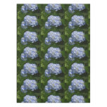 Pretty Light Blue Hydrangea Flowers Tablecloth